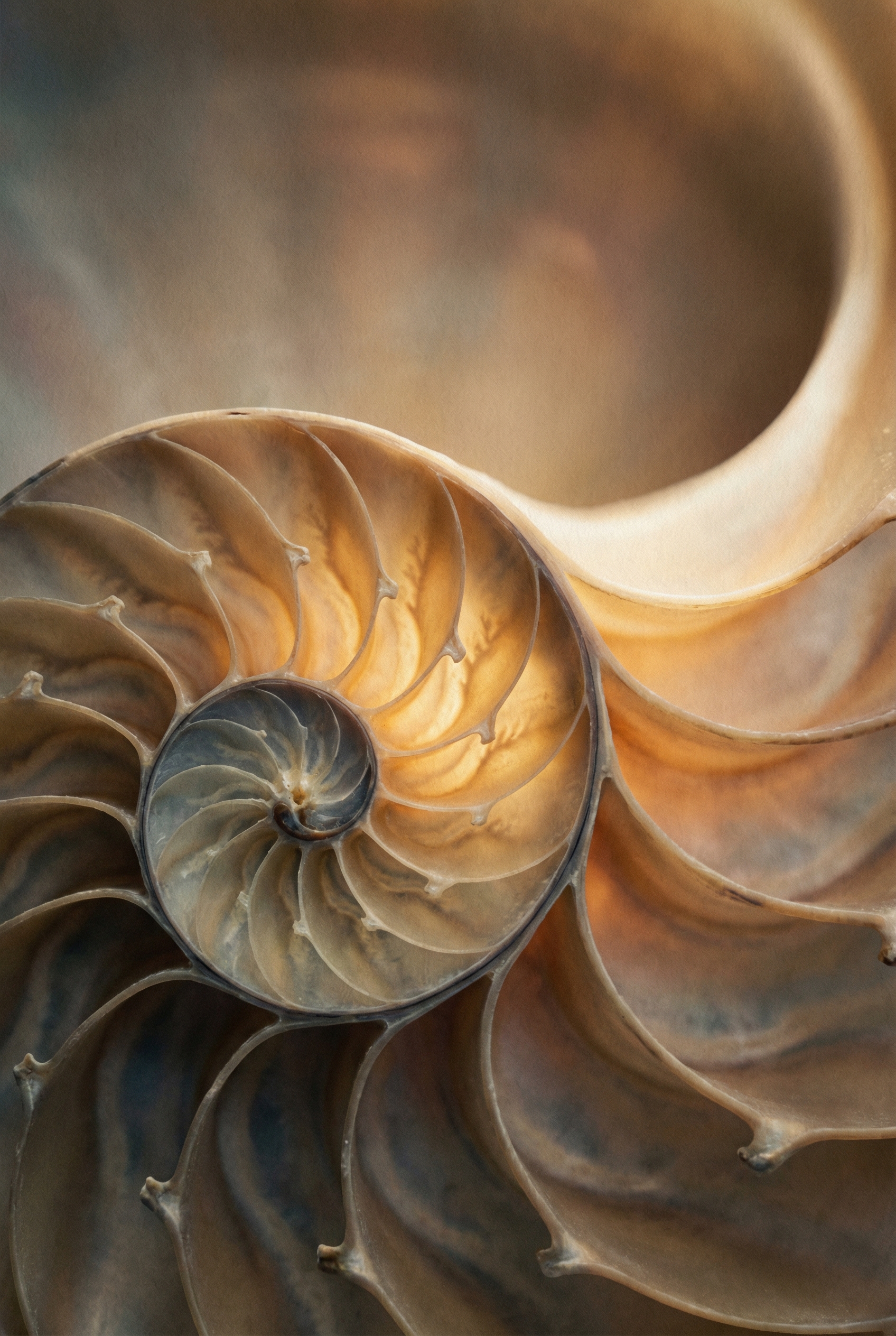 Luminous Echoes of the Golden Spiral