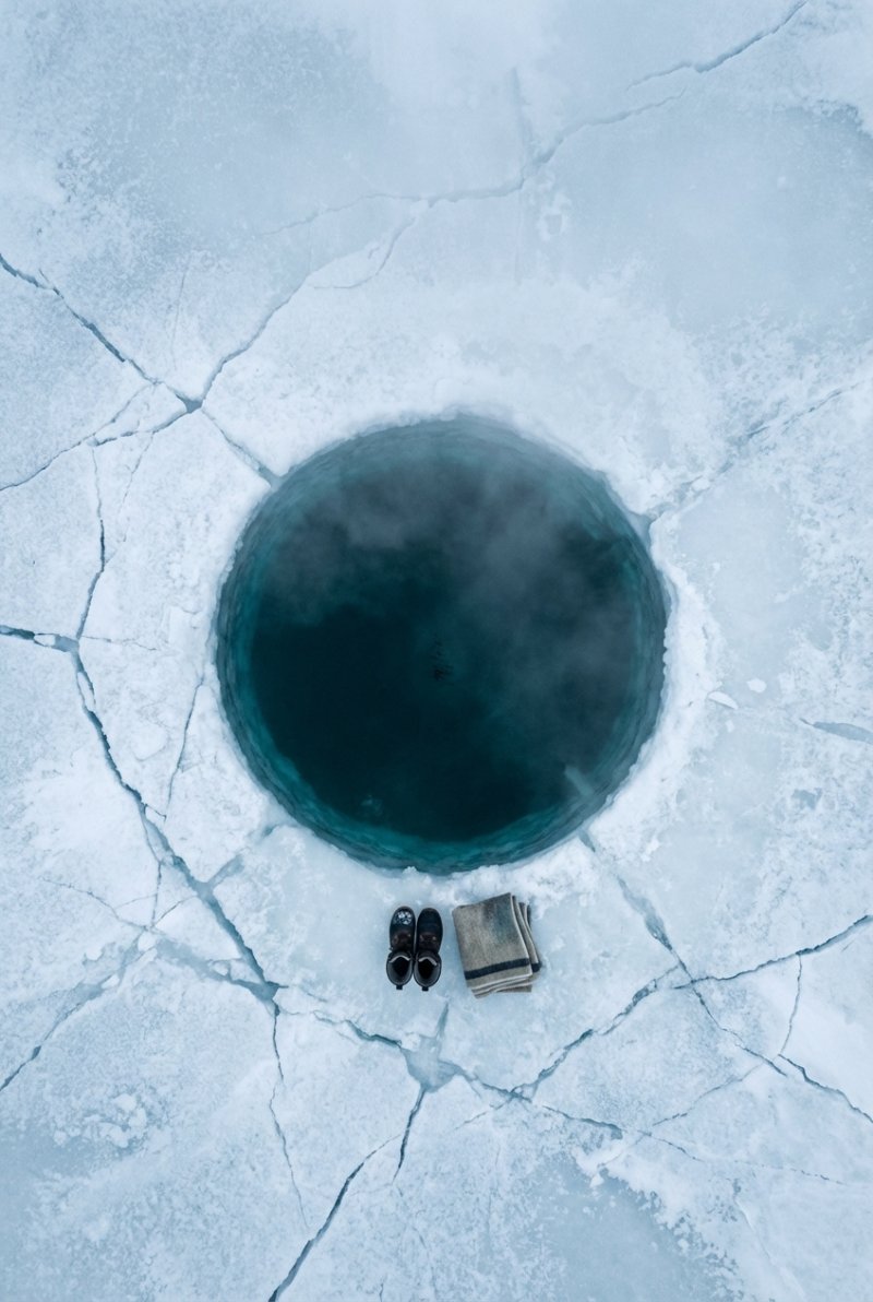 The Azure Eye of Winter